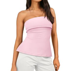 AUTOMET Going Out Tube Tops for Women 2025 Trendy Summer Off Shoulder Backless Cute Work Shirts Vacation Top Y2k Outfits