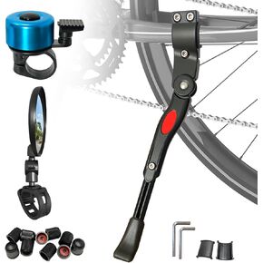 Kickstand للدراجة القابلة للتعديل للدراجة الكبار من الألومنيوم الجانبية الخلفية Kickstand للدراجة 22 "-28"
