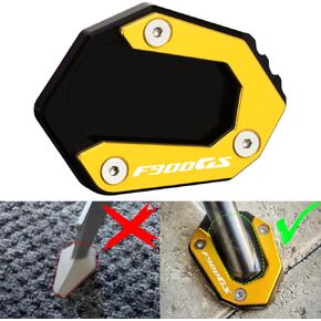 دراجة نارية Kickstand Side Side Stand Pad Enlarge Extension توافق مع B&W F900GS 2024 | F900GS Adventure 2024 CNC F 900 GS F900 GSA Accessories (Gold-1)