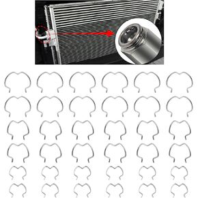 18PCS 800-801 Transmission Cooler Lines Retainer Clips,5/8" 1/2" 3/8" Transmission Oil Cooler Line Clips,3 Different Sizes Transmission Lines Clips Standard Car Accessories (18PCS)