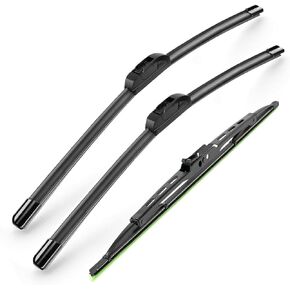 22 "+22" +16 "الزجاج الأمامي ممسحة شفرات قسط من البديل للشفرة من سيليكون بديل لاند روفر LR3 2005-2009 LR4 2010-2016 والمزيد من السيارات