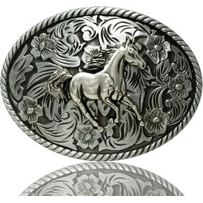 Moranse Silver Nice Horse تشغيل نمط محفور تصميم رعاة البقر الغربي