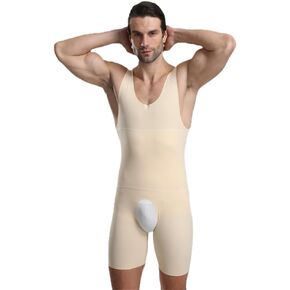 بارونونغ رجال بلا أكمام كامل الجسم المشكل الداخلي الانحدار الانحدار bodysuit