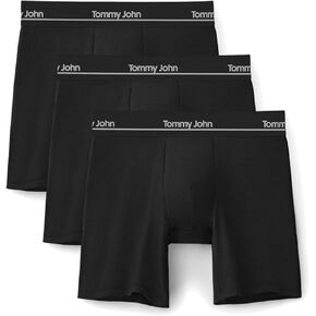 ملخص Tommy John Men's Luxe Boxer ملابس داخلية-6 "3 عبوات ، مستمدة من الخيزر