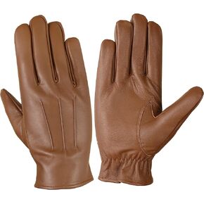 Genuine Leather Gloves, Lambskin leather gloves, Unlined fashion leather gloves