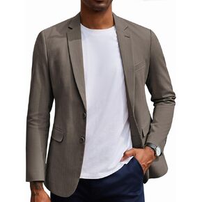 COOFANDY Men's Casual Blazer Slim Fit Herringbone Sport Coats Two Buttons Heavyweight Cotton Suit Jacket in Saudi Arabia