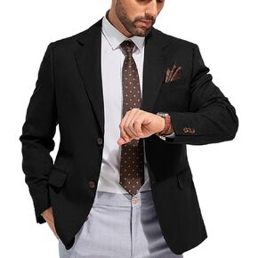 Men's Suits Slim Fit Casual Knit Blazer Sport Coats Suits Jacket Lightweight Wedding Business Party Two Buttons Men Blazer