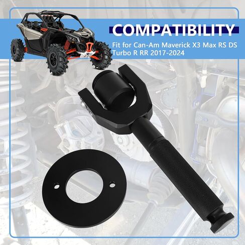 X3 Belt Changing Tool X3 Clutch Removal Kit Compatible with Can-Am Maverick X3 Max RS DS Turbo R RR 2017-2024, Belt Changing Tool Fits for 64''/72'' Wheel Base Width (Black) in Saudi Arabia
