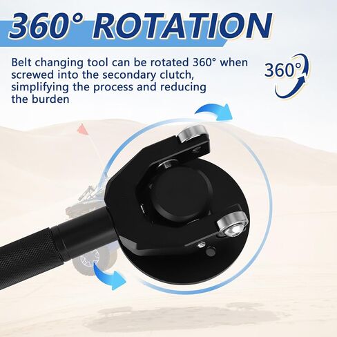 X3 Belt Changing Tool X3 Clutch Removal Kit Compatible with Can-Am Maverick X3 Max RS DS Turbo R RR 2017-2024, Belt Changing Tool Fits for 64''/72'' Wheel Base Width (Black) in Saudi Arabia