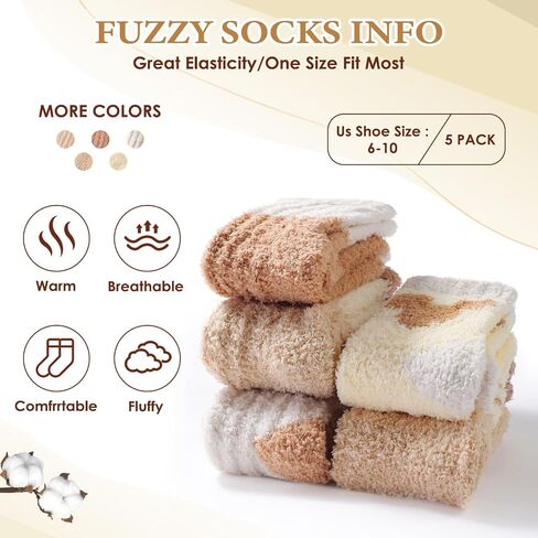 Fuzzy Socks - Cozy Plush Slipper Socks for Women in Saudi Arabia