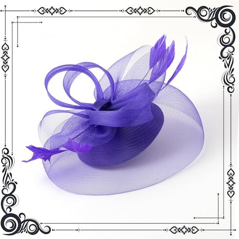 dressfan Church Derby Fascinator Hats for Women 20s Wedding Cocktail Tea Party Kentucky Hair Accessories in Kuwait