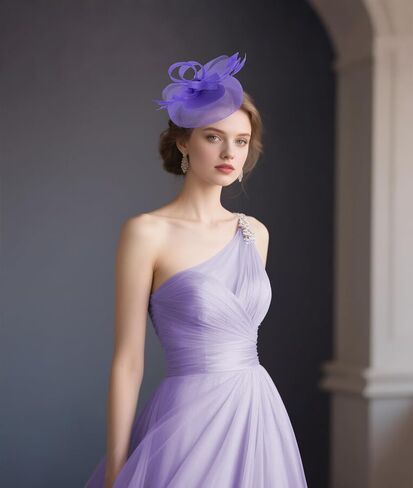 dressfan Church Derby Fascinator Hats for Women 20s Wedding Cocktail Tea Party Kentucky Hair Accessories in Kuwait