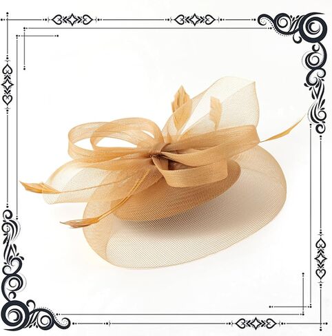 dressfan Church Derby Fascinator Hats for Women 20s Wedding Cocktail Tea Party Kentucky Hair Accessories in Kuwait