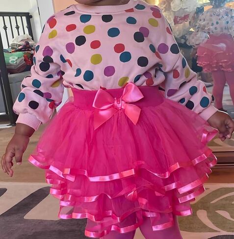 Jastore 4 Tulle Tulle Tutu Skirt for Girls Birthday Birth in Kuwait