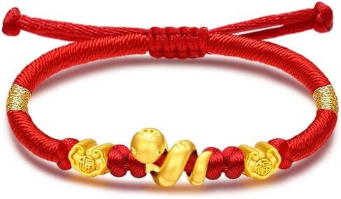 Eymi Handmade Braided Red String Bracelets for Women Chinese Zodiac Animal Sign Lucky Snake Charm Bracelet Year of Snake Jewelry Spring Festival Gift in Kuwait