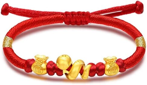 Eymi Handmade Braided Red String Bracelets for Women Chinese Zodiac Animal Sign Lucky Snake Charm Bracelet Year of Snake Jewelry Spring Festival Gift in Kuwait