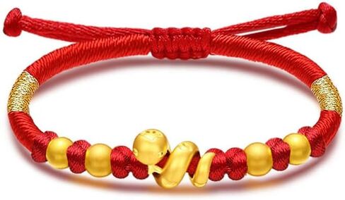 Eymi Handmade Braided Red String Bracelets for Women Chinese Zodiac Animal Sign Lucky Snake Charm Bracelet Year of Snake Jewelry Spring Festival Gift in Kuwait