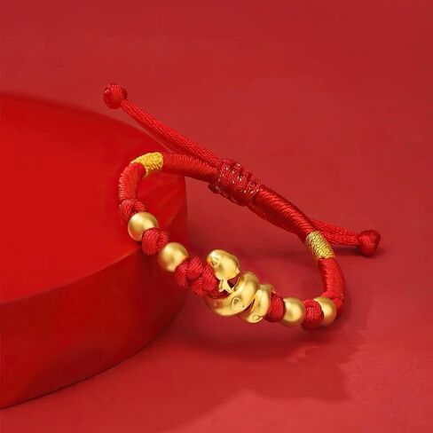 Eymi Handmade Braided Red String Bracelets for Women Chinese Zodiac Animal Sign Lucky Snake Charm Bracelet Year of Snake Jewelry Spring Festival Gift in Kuwait