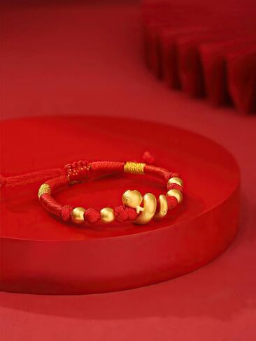 Eymi Handmade Braided Red String Bracelets for Women Chinese Zodiac Animal Sign Lucky Snake Charm Bracelet Year of Snake Jewelry Spring Festival Gift in Kuwait