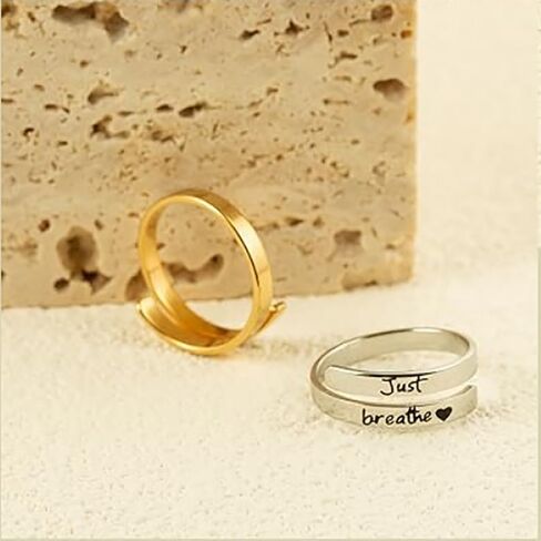 I F♡cking Love You Ring For Women, Hope Rings Adjustable Stainless Steel Silver Promise Jewelry Gift in Kuwait
