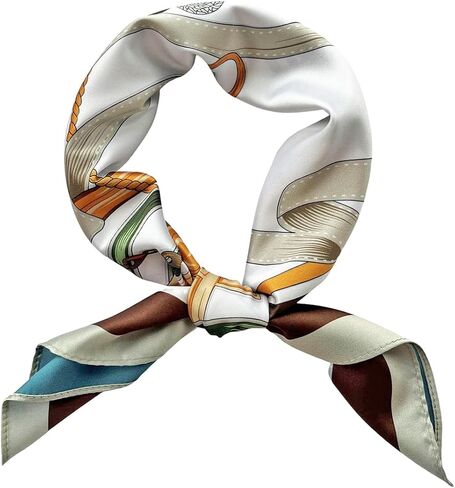 Julunar Silk Scarf for Women and Men with Double-sided Different Patterns Head Scarves Hair Wraps for Sleeping in Saudi Arabia