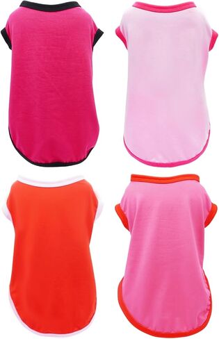 عرض الحيوانات الأليفة 4 قطع من قمصان الهالوين للكلاب الصغيرة، قمصان شبح اليقطين للكلاب الصغيرة، تي شيرت أسود برتقالي، قمصان للحيوانات الأليفة، حفلة العطلات، بدون أكمام، القطط، القطط، الجرو، ملابس الأولاد والبنات (صغير) in Kuwait