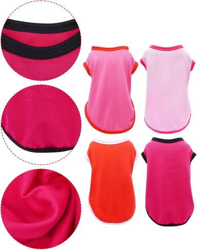 عرض الحيوانات الأليفة 4 قطع من قمصان الهالوين للكلاب الصغيرة، قمصان شبح اليقطين للكلاب الصغيرة، تي شيرت أسود برتقالي، قمصان للحيوانات الأليفة، حفلة العطلات، بدون أكمام، القطط، القطط، الجرو، ملابس الأولاد والبنات (صغير) in Kuwait