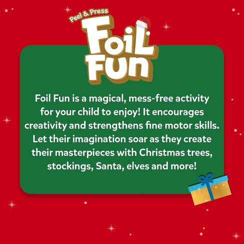 Skillmatics Art & Craft Activity - Foil Fun Holiday Magic, No Mess Art for Kids, Christmas Craft Kits & Supplies, DIY Creative Activity, Gifts for Boys & Girls Ages 4, 5, 6, 7, 8, 9 in Kuwait