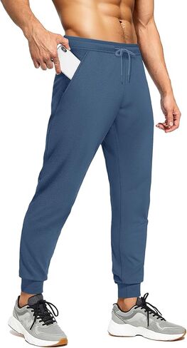 MAGNIVIT Men's Lightweight Sweatpants Polyester Joggers Mesh Athletic Pants Elastic Waist with Pockets in Kuwait