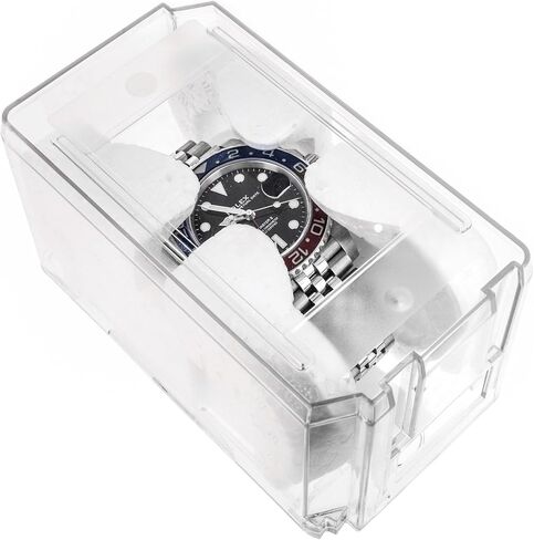 2pk Clear Plastic Watch Case Coffin Travel Essentials Jewelry Organizers and Storage in Kuwait