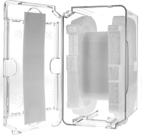 2pk Clear Plastic Watch Case Coffin Travel Essentials Jewelry Organizers and Storage in Kuwait