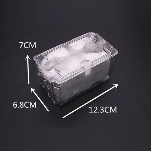 2pk Clear Plastic Watch Case Coffin Travel Essentials Jewelry Organizers and Storage in Kuwait