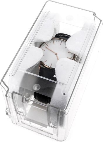 2pk Clear Plastic Watch Case Coffin Travel Essentials Jewelry Organizers and Storage in Kuwait