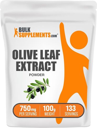 plksupplements.com مسحوق مستخلص أوراق الزيتون - ملحق الأعشاب ، مصدر مضادات الأكسدة ، مسحوق أوراق الزيتون - خالٍ من الغلوتين ، 750 ملغ لكل وجبة ، 500 جرام (1.1 رطل) (حزمة 1) in Kuwait