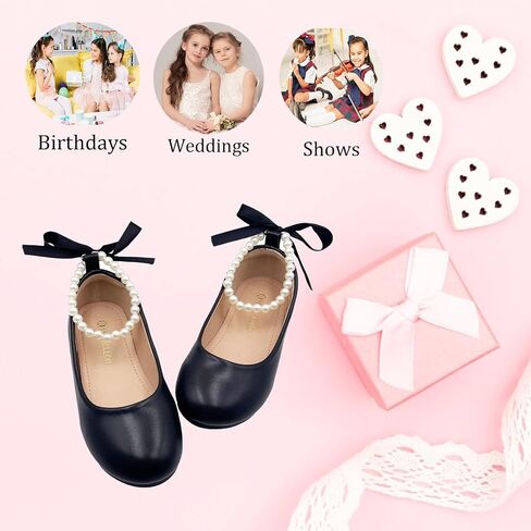 Toddler Flower Girl's Dress Shoes Mary Jane Ballet Shoes for Party,School, Birthday,Performance,Wedding in Kuwait