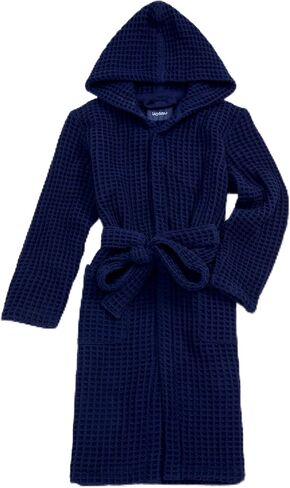 Luxury Hotel & Spa Silk-infused Japanese Cotton Waffle Unisex Hooded Bathrobe in Kuwait