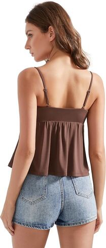Omkagi لطيف peplum قمم القميصات للنساء المبني في حمالة صوتية الخروج من Tank Top in Kuwait