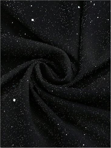 SOLY HUX Women's Halter Top Sparkly Sexy Backless Party Crop Tops Club Rave Festival Outfits Black in Kuwait