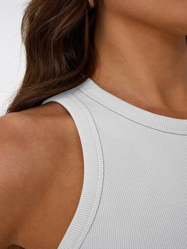 Trendy Queen Womens Tank Tops Summer Workout Racerback Ribbed Shirts Beach Vacation Outfits Spring Fashion Y2k Clothes in Saudi Arabia