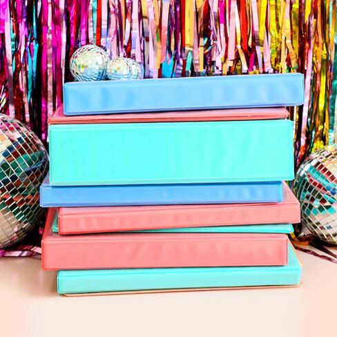 Yoobi 1 Inch Binder Set – 3-Ring Binders with 2 Pockets – Perfect for School or Office – Holds up to 220 Sheets – 4 Pack – Palm Leaves in Saudi Arabia