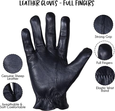 Genuine Leather Gloves, Lambskin leather gloves, Unlined fashion leather gloves in Saudi Arabia