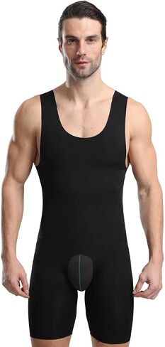 بارونونغ رجال بلا أكمام كامل الجسم المشكل الداخلي الانحدار الانحدار bodysuit in Kuwait