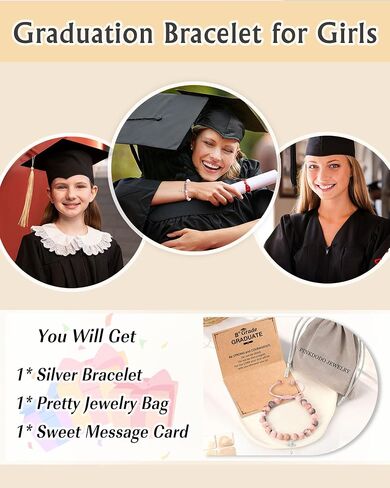 PINKDODO 5th 8th Grade Graduation Gifts for Girls Cross Bracelet for Daughter Granddaughter in Kuwait