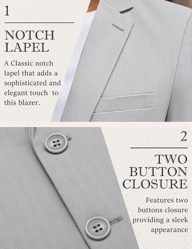 COOFANDY Men's Casual Blazer Slim Fit Herringbone Sport Coats Two Buttons Heavyweight Cotton Suit Jacket in Saudi Arabia