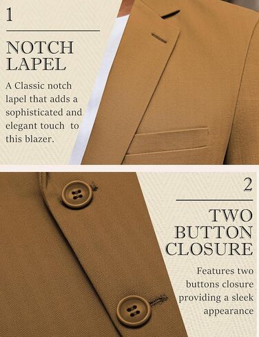 COOFANDY Men's Casual Blazer Slim Fit Herringbone Sport Coats Two Buttons Heavyweight Cotton Suit Jacket in Saudi Arabia