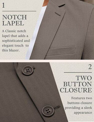السترة غير الرسمية للرجال Coofandy Slim Fit Fit Herringbone Sport Coats اثنين من الأزرار in Saudi Arabia