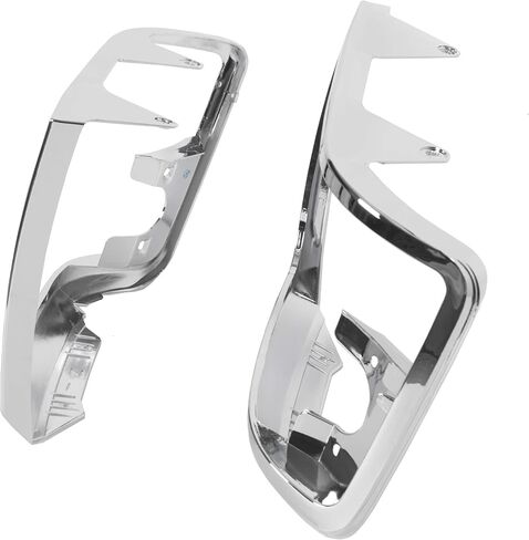 HECASA Headlight Chrome Trim Bezel Compatible with 1992-96 Ford Bronco, F150 Truck; 1992-97 F250 F350 F450 Truck RH & LH Headlamp Doors Pair Set in Saudi Arabia
