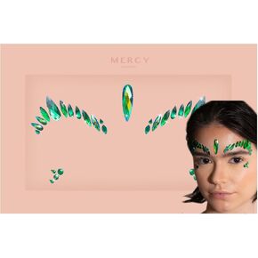 Poison Ivy Face Jewels by Mercy London Poison Ivy Costume Accessories Face Gems Jewels All In One Festival Headpiece Stick On