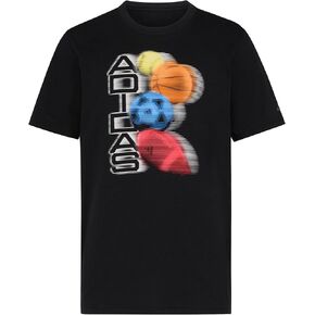 adidas Boys' Short Sleeve Distortion Multi Sport Graphic Tee Shirt