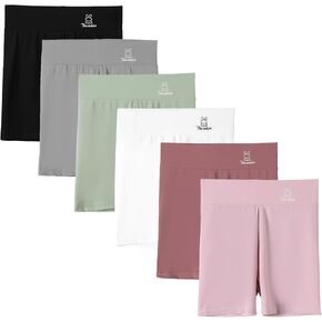 6 Pack Girls Athletic Shorts Kids Running Soccer Dry-Fit Shorts for Girls Gym Workout Yoga